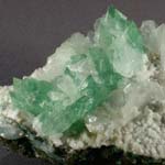 Apophyllite on Stilbite, Pashan Hills, Poona, Deccan, India