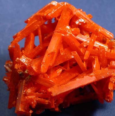 Crocoite from the Red Lead Mine, Dundas, Tasmania