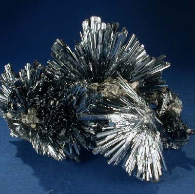 Stibnite from Baia Sprie, Romania.